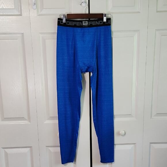 Layer 8 Mens Blue Quick Dry Pants Size LG Pull On Performance Sports Elastic - Picture 1 of 9